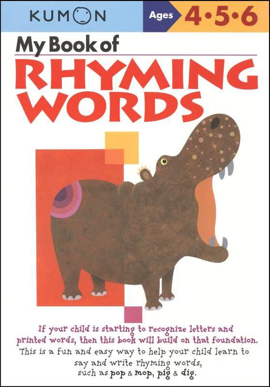 Kumon Workbook My Book of Rhyming Words - CONDITION Acceptable
