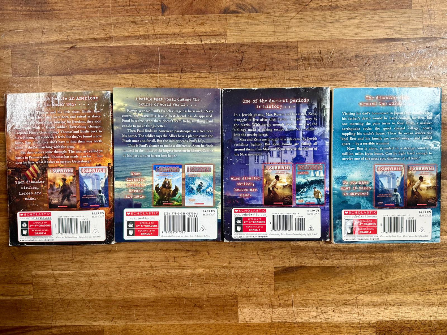 I Survived Book Series Lot of 4