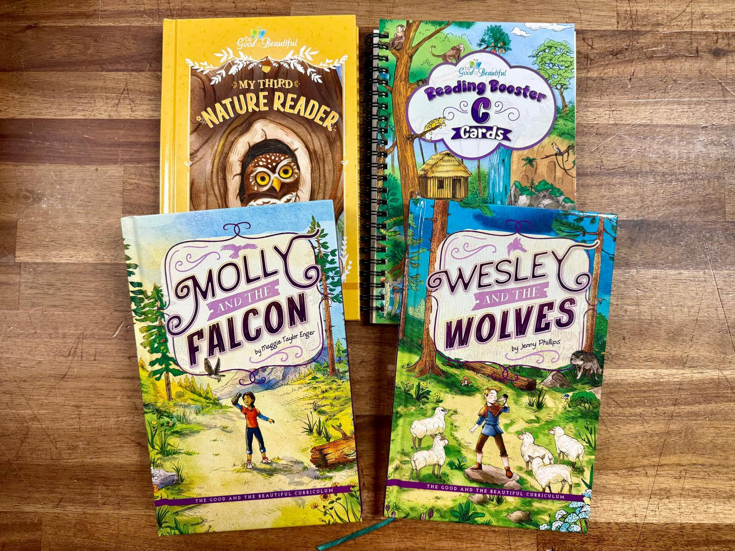 TGTB Reading Booster C Cards & Readers Set of 4 - Good