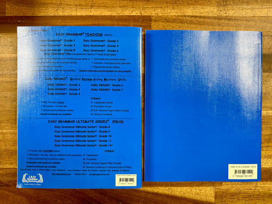 Easy Grammar Grade 3 SET: Teacher Ed & Student Test - Clean