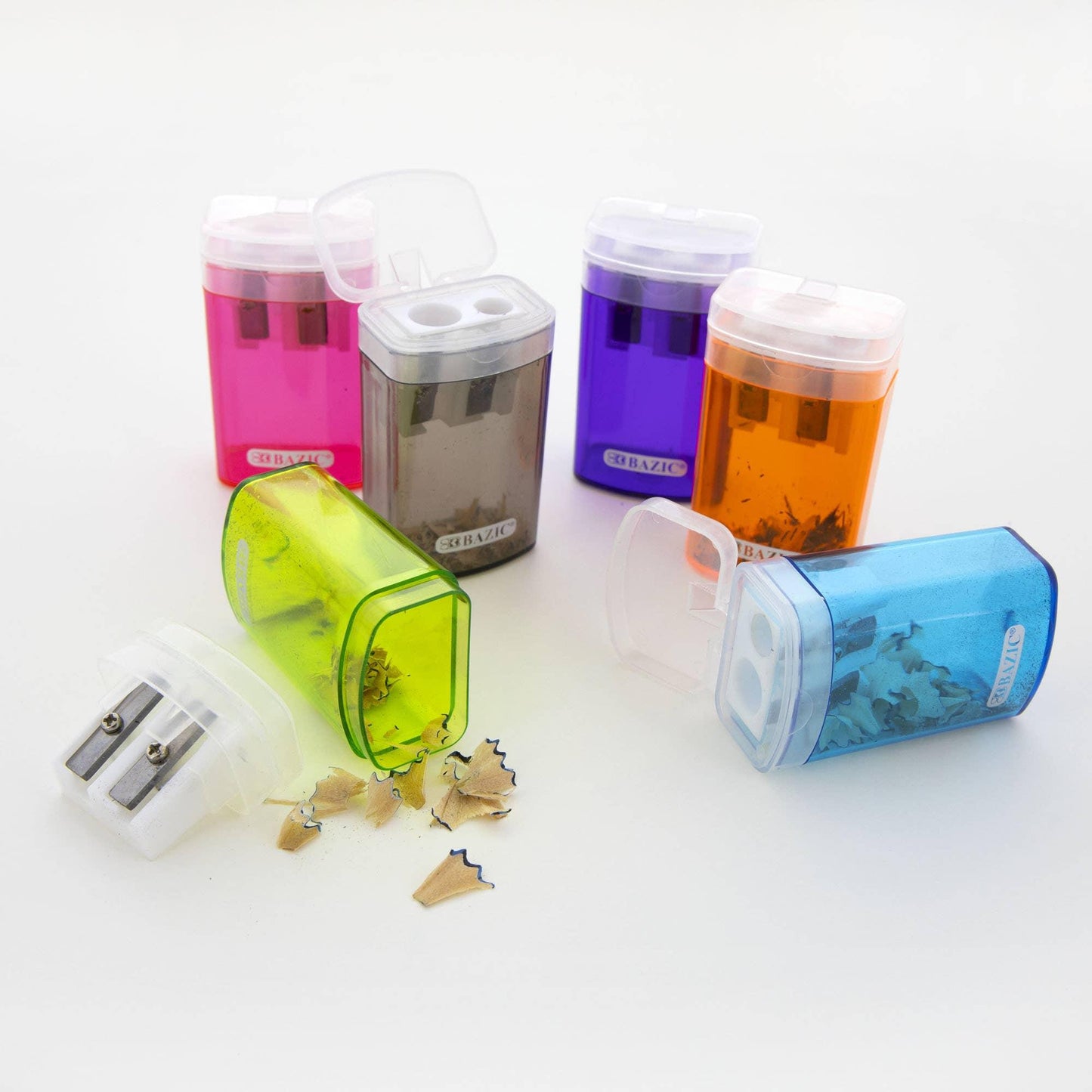 Dual Blades Sharpener w/ Lid & Receptacle