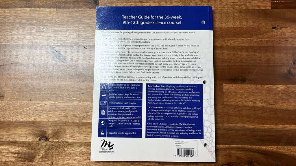 MB Advanced Pre-Med Studies TG and Textbooks (4)