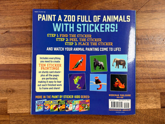 Paint by Sticker Kids - Zoo Animals