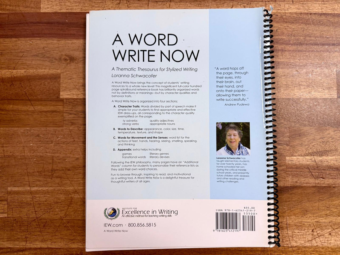 IEW: A Word Write Now Thematic Thesaurus... - Good & Clean