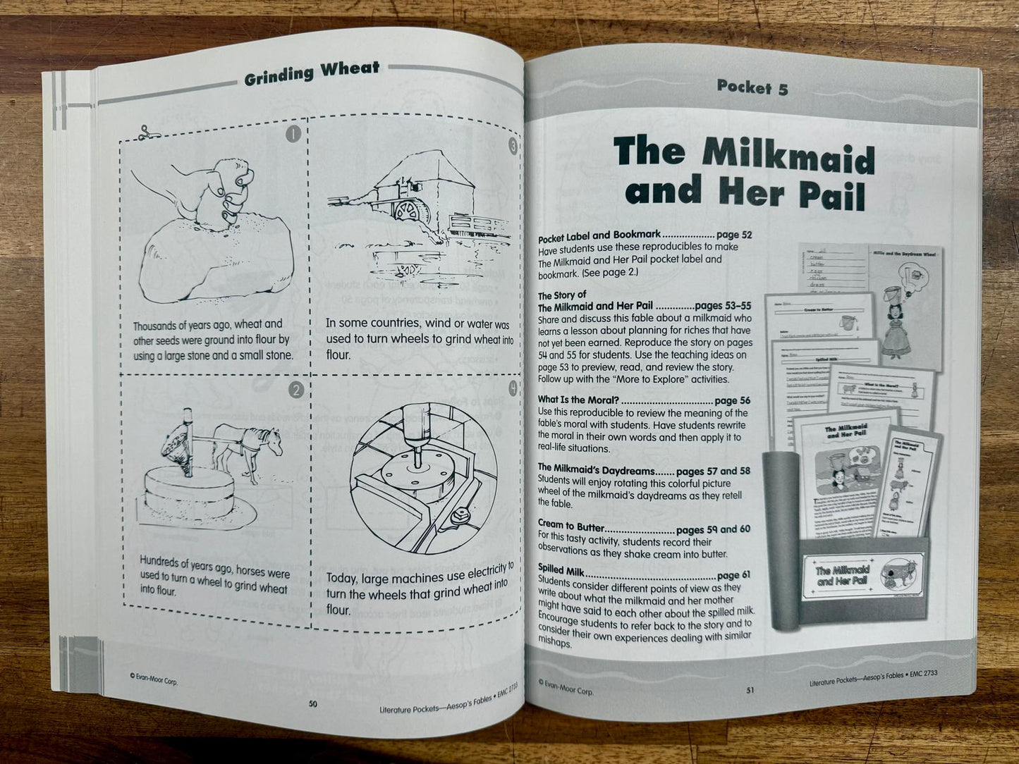 Evan-Moor Literature Pockets Aesop's Fables Grades 2-3 - VG