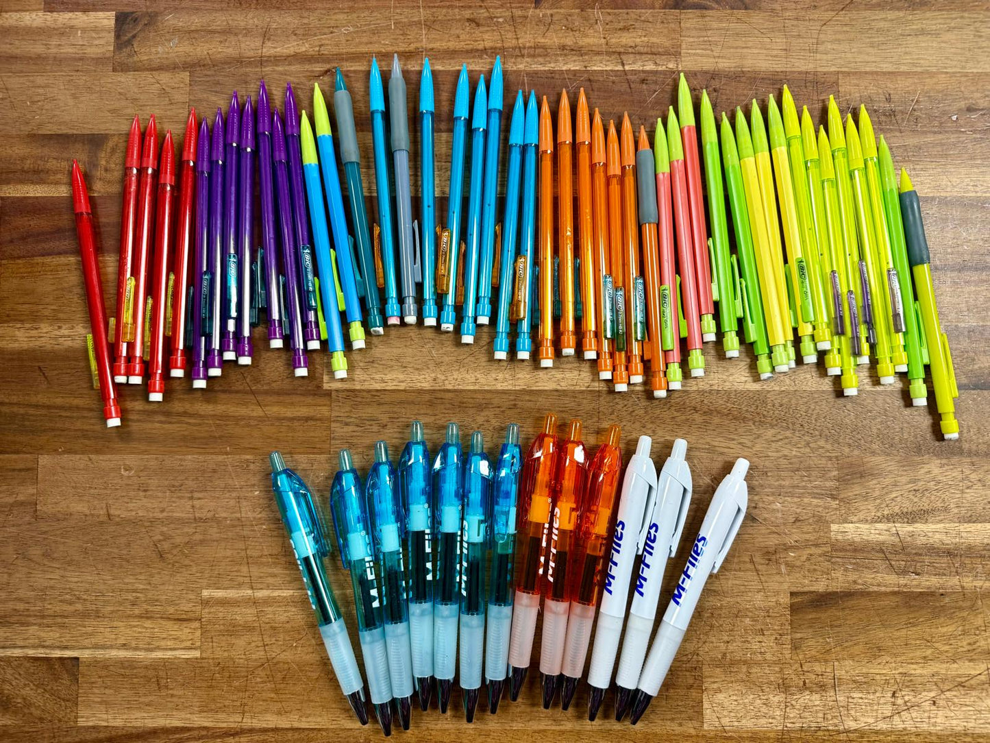 Mechanical Pencil and Pen LOT in Bag (59 pcs total)
