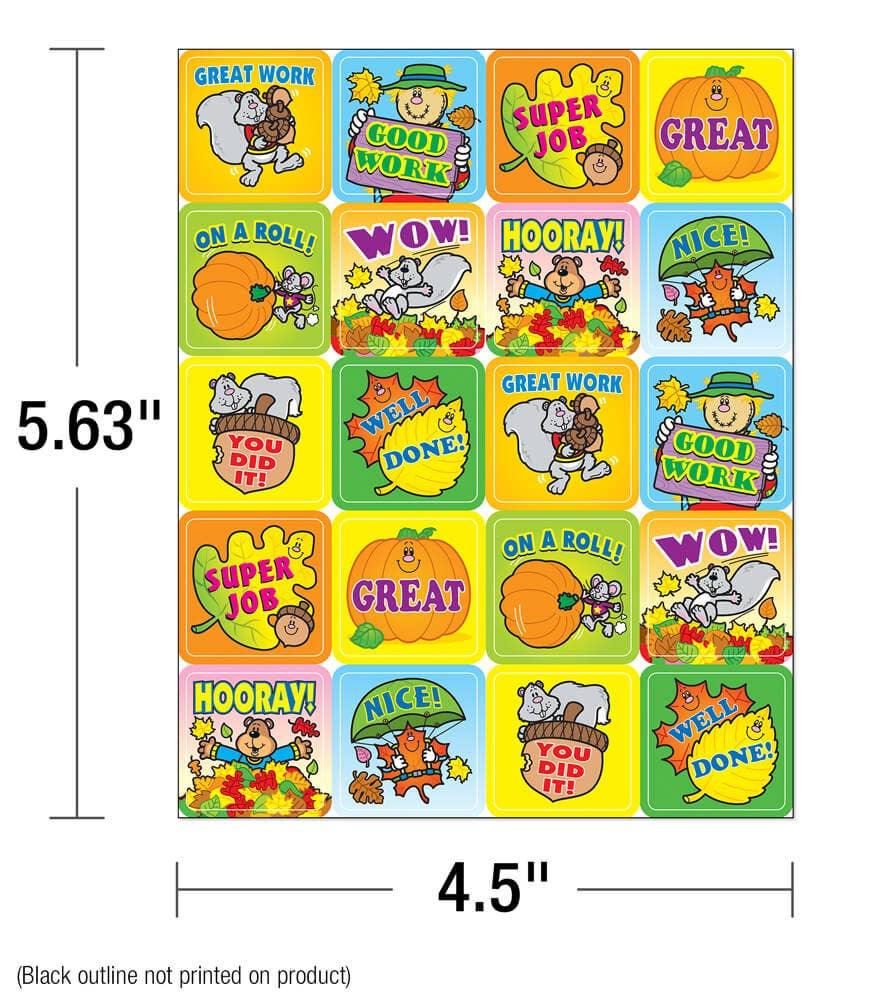 Fall Fun Motivational Stickers