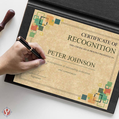 Elegant Blank Award Certificates - Letter Size, 10 Sheets - Laser & Inkjet Compatible