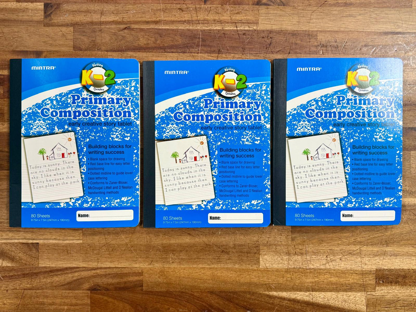 Primary Composition & Creative Writing Tablet LOT of 3