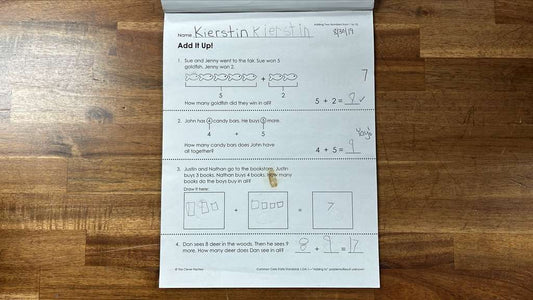 Teaching Tree Standard Based Worksheets Word Problems Set