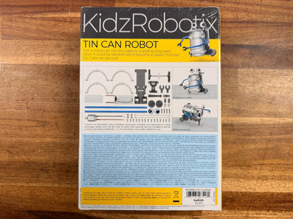 KidzRobotix Tin Can Robot (NEW) DIY STEAM Kit for Ages 8+