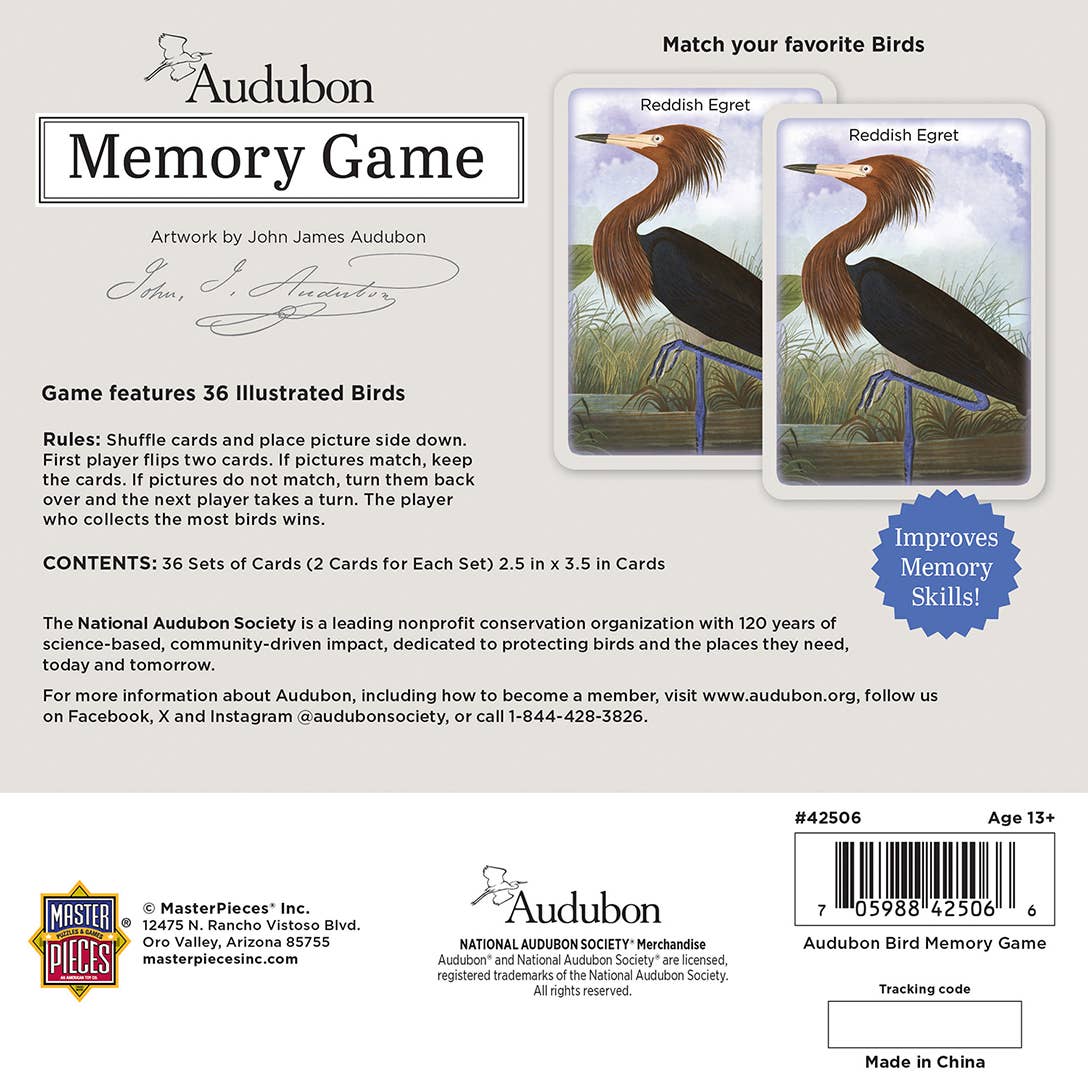 Audubon Memory Game