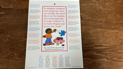 McDonald, Figurative Language and Elements of Literature Tear-Off's, 28 Colorful Pages with Tear-Off Tabs