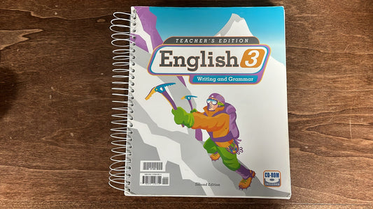 BJU English 3 Writing & Grammar 2nd Ed Teacher's Ed w/CD