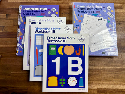Singapore Dimensions Math 1B Set of 5 - Like New
