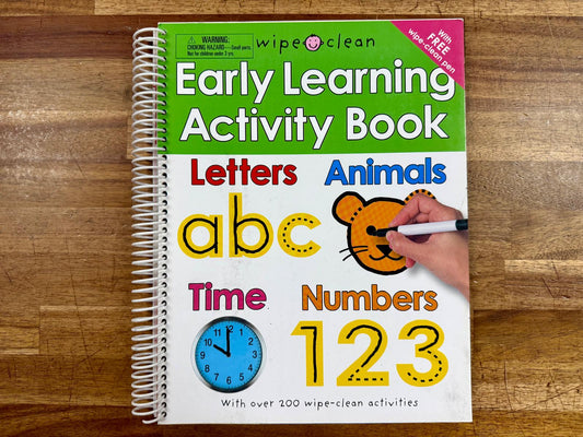 Priddy Wipe Clean Early Learning Activity Book - VG