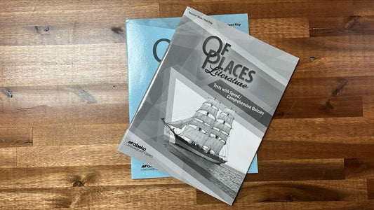 Abeka Of Places Literature 5th Ed Grade 8 Key Set of 2 - Like New