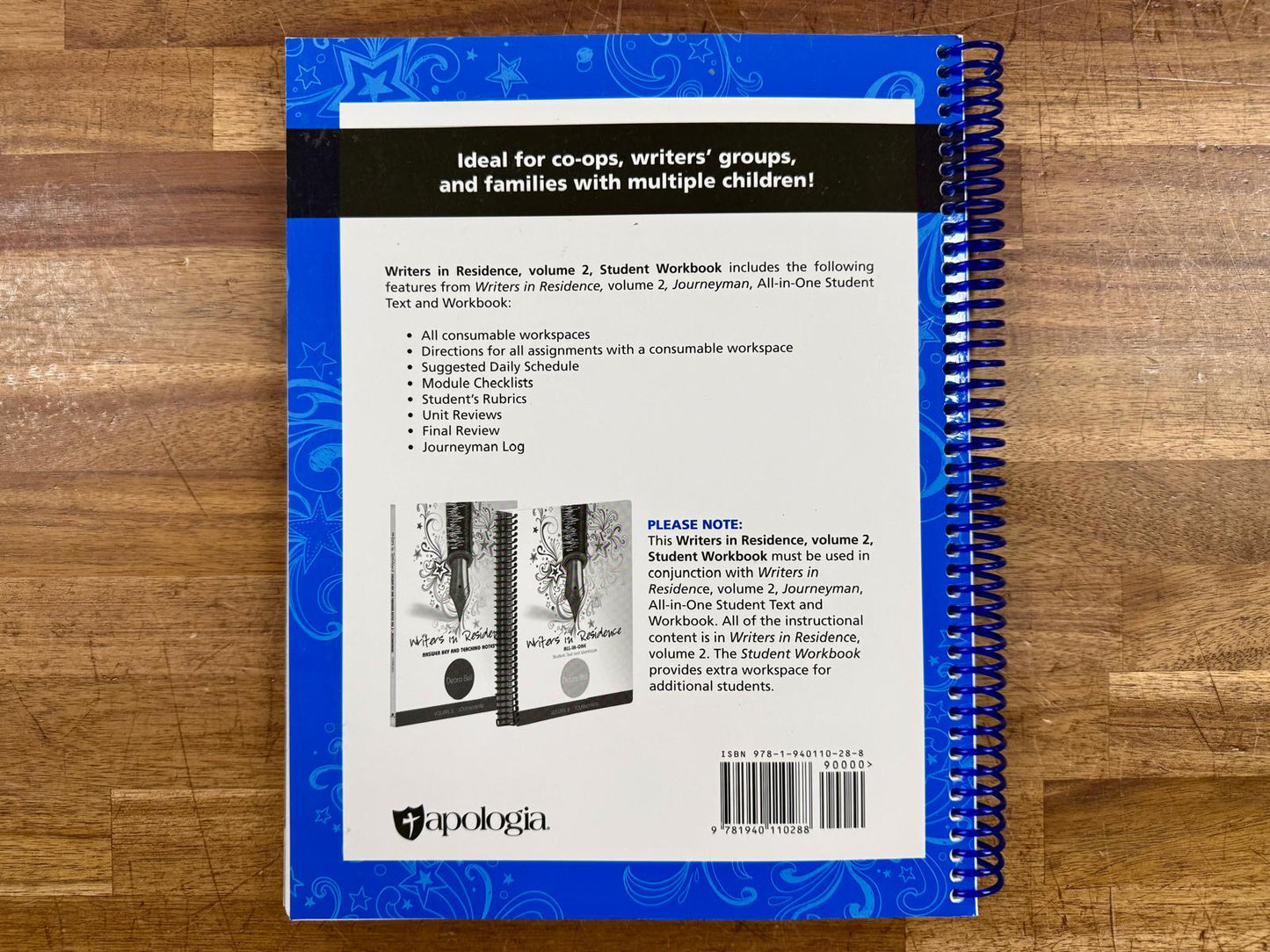 Writers in Residence Student Workbook Volume 2 - Good