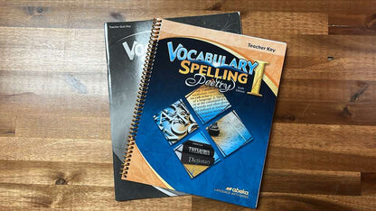 Abeka Vocabulary Spelling Poetry I Key Set 6 Ed Grade 7 - VG