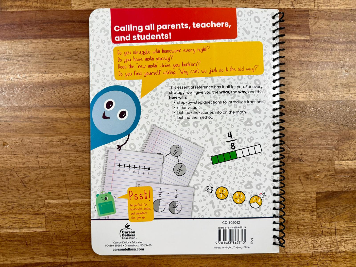 Break It Down Intro to Fractions Reference Book