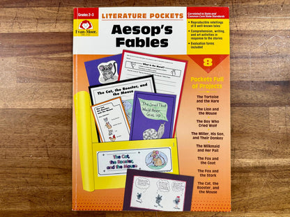 Evan-Moor Literature Pockets Aesop's Fables Grades 2-3 - VG