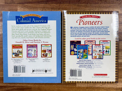 Scholastic Colonial America / Pioneers Worbkooks