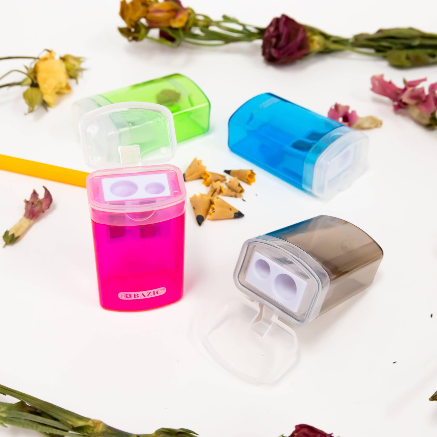 Dual Blades Sharpener w/ Lid & Receptacle