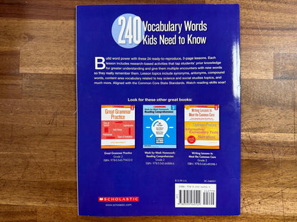 240 Vocabulary Words Kids Need to Know: Grade 2 - Clean
