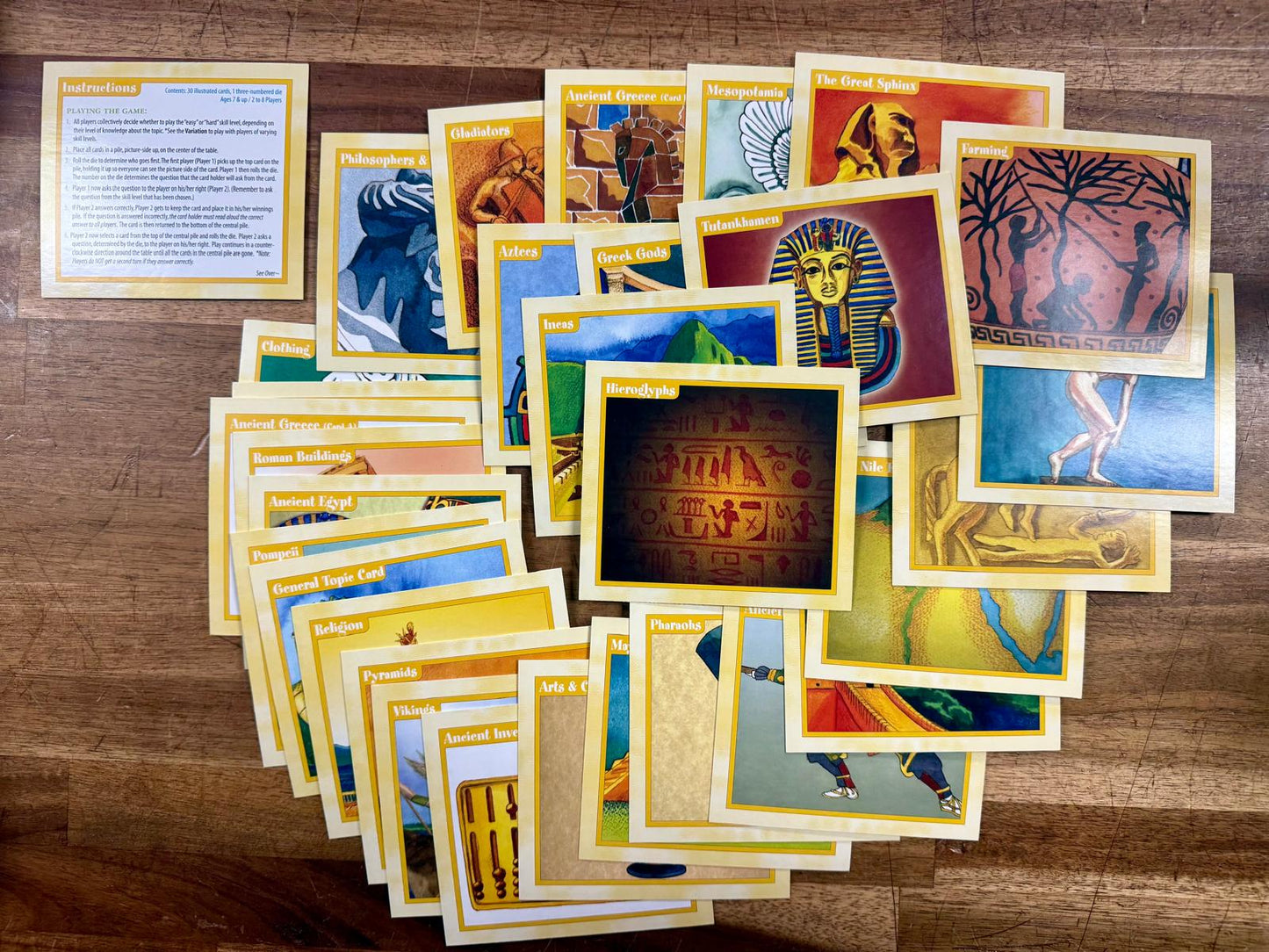 Prof. Noggins Ancient Civilizations Card Game - Very Good