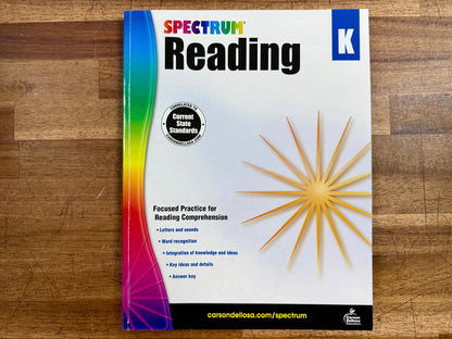Spectrum Reading Comprehension Kindergarten Workbook Ages 5-6
