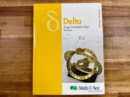 Math-U-See Delta Instructional Manual - Like New