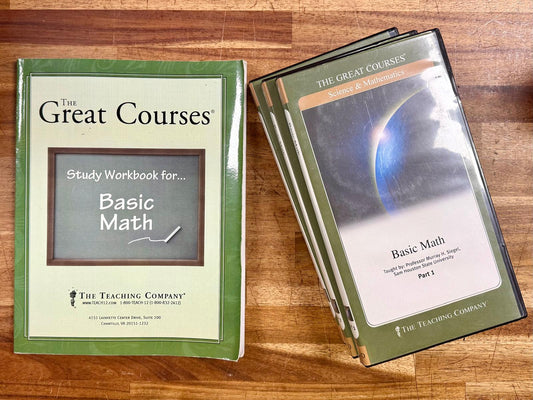 The Great Courses Basic Math SET: DVDs, Workbook & Guide
