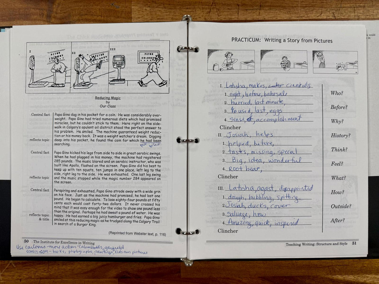 Teaching Writing Structure & Style Seminar Workbook - Acceptable