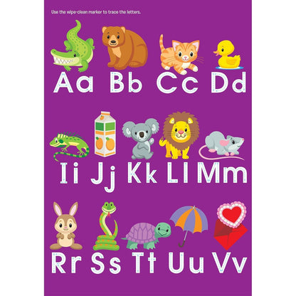 School Zone - Kindergarten Fold-Out Fun! Write & Reuse Workbook (Condition - GOOD)