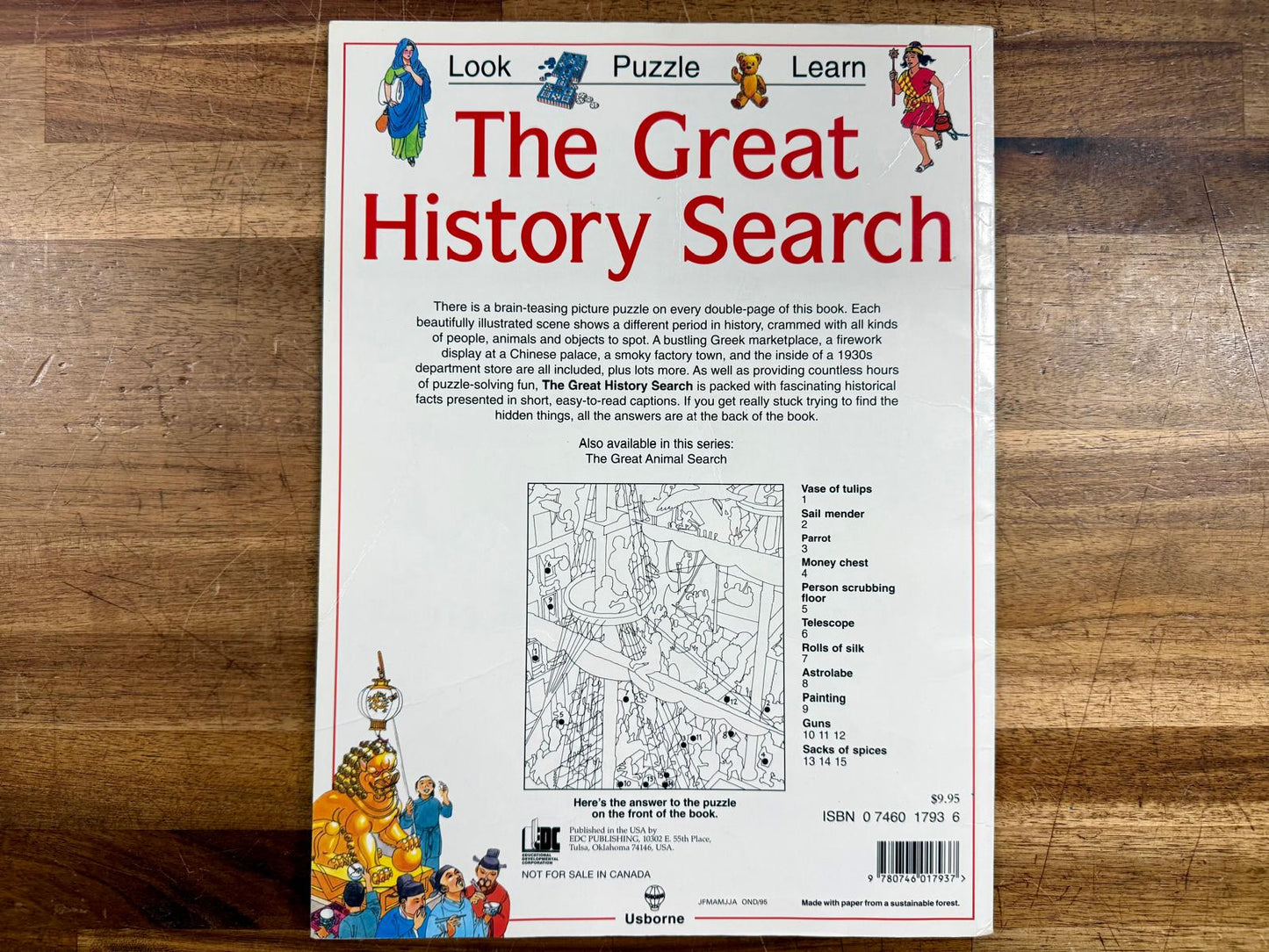The Great History Search (Look, Puzzle, Learn Series) - Good