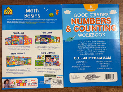 Early Math Workbooks Set of 2: Kindergarten/First Grade