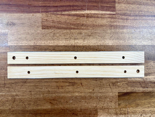 Set of 2 Wooden School Rulers 12 Inch/30cm