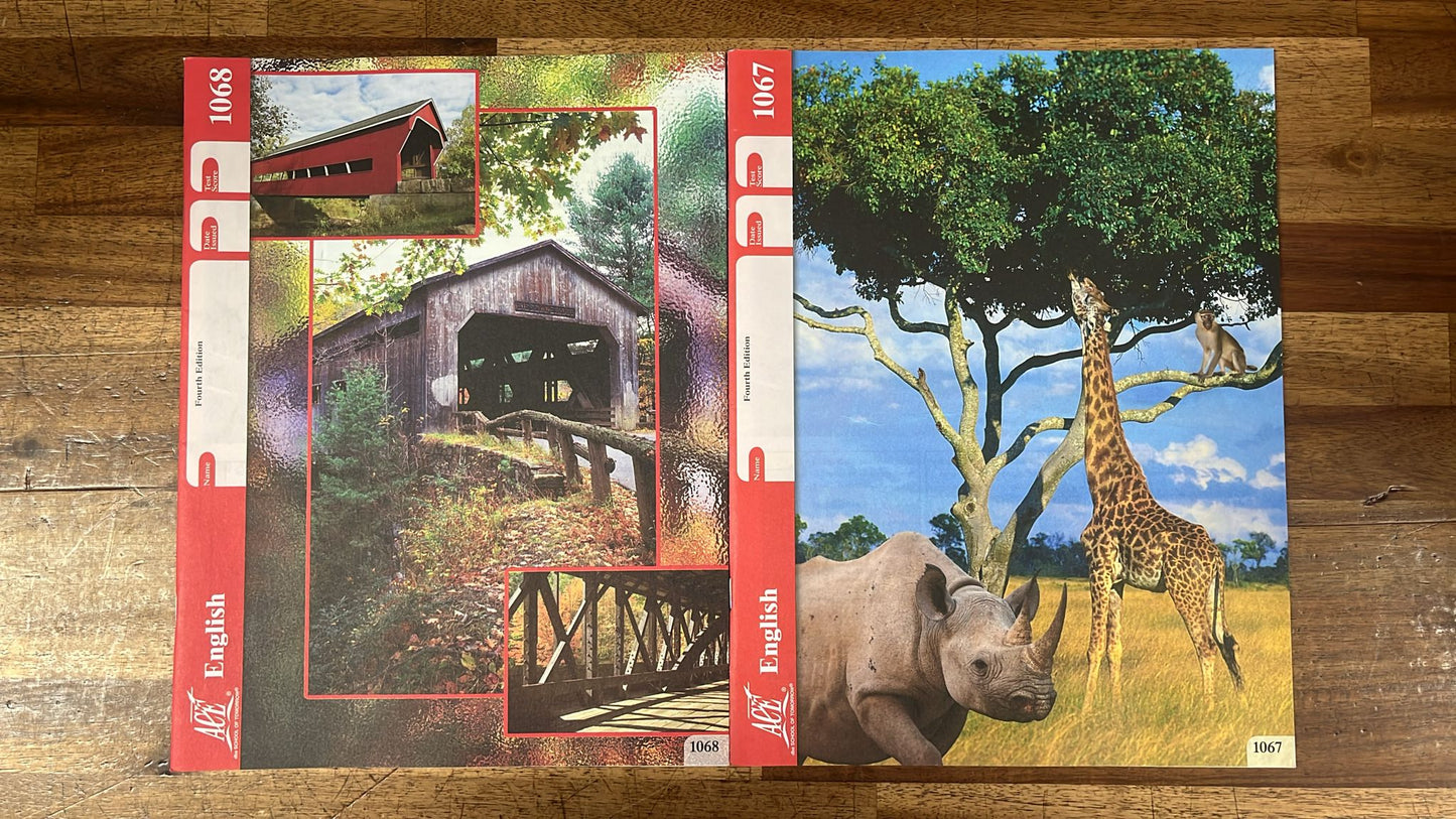 ACE School of Tomorrow English 1066-1068 4th Ed Workbooks