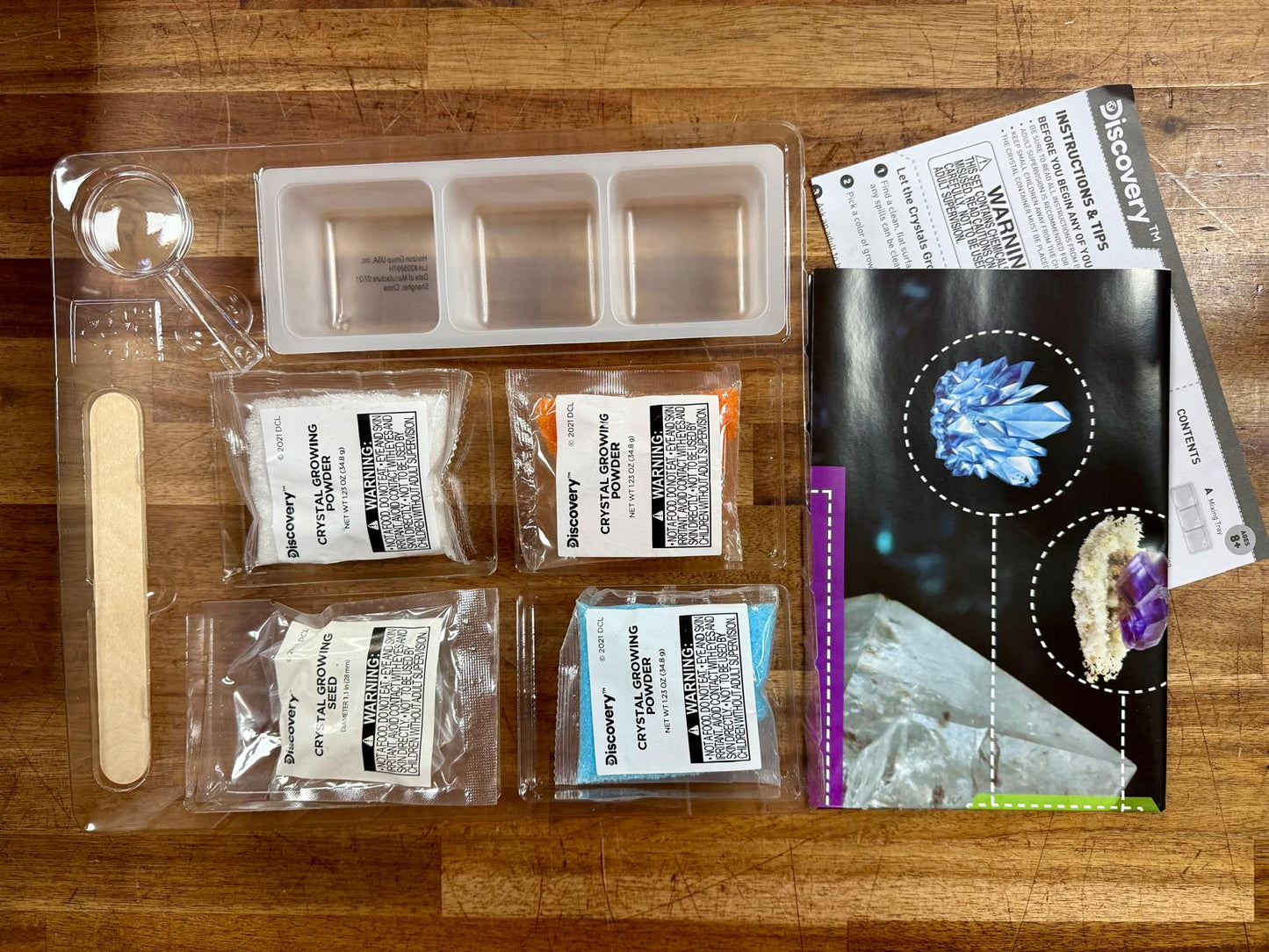 Discovery Crystal Growing 3 Vibrant Colors - New