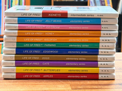 Life of Fred Math SET of 10 (Apples - Kidneys)