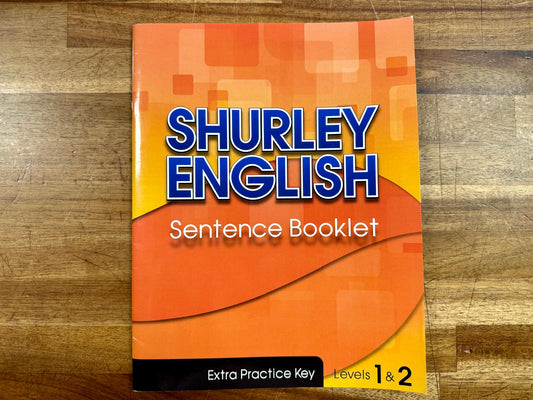 Shurley English Levels 1 & 2 Sentence Booklet Key
