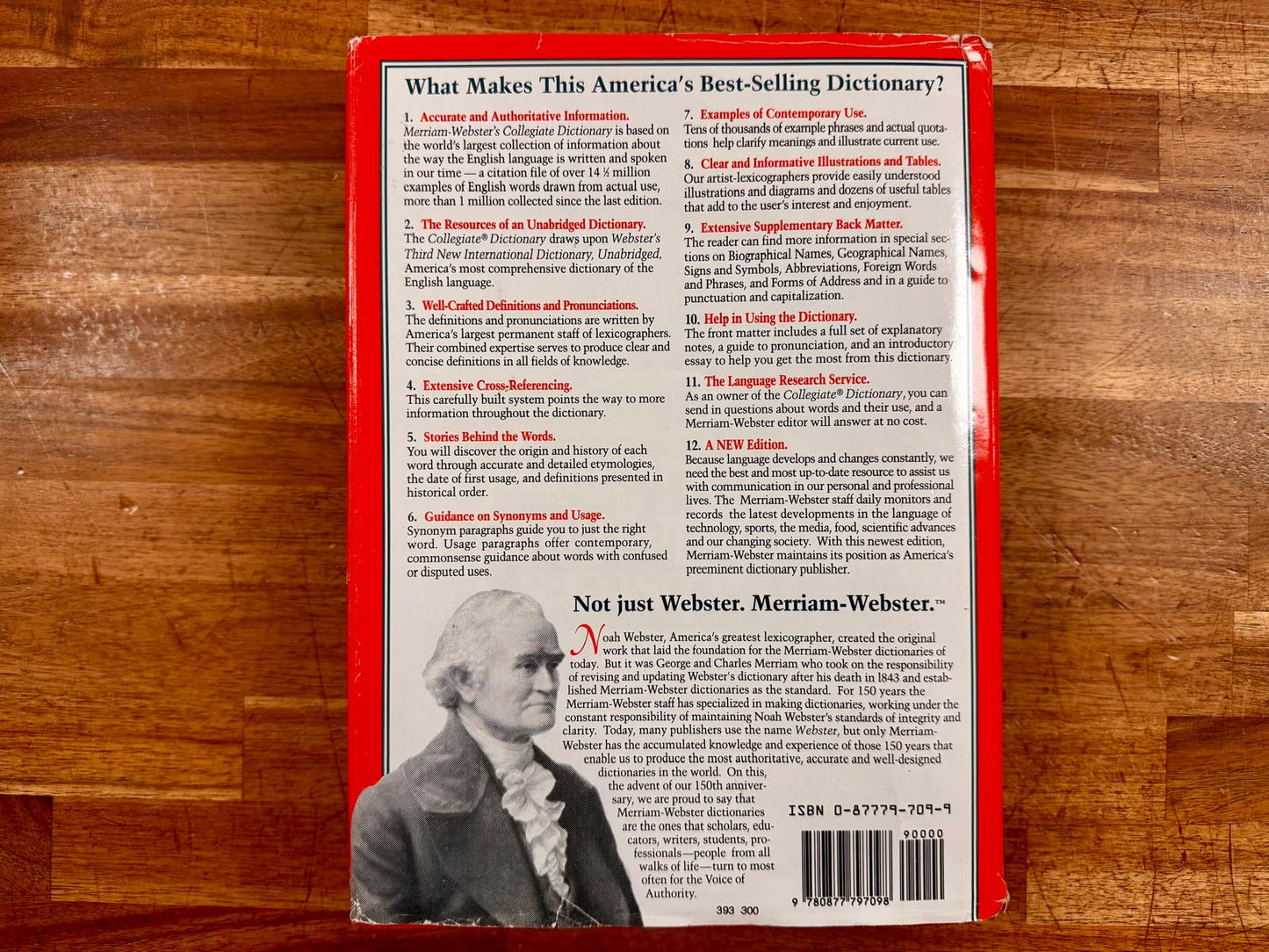 Merriam-Webster's Collegiate Dictionary 10th Ed - HC, VG