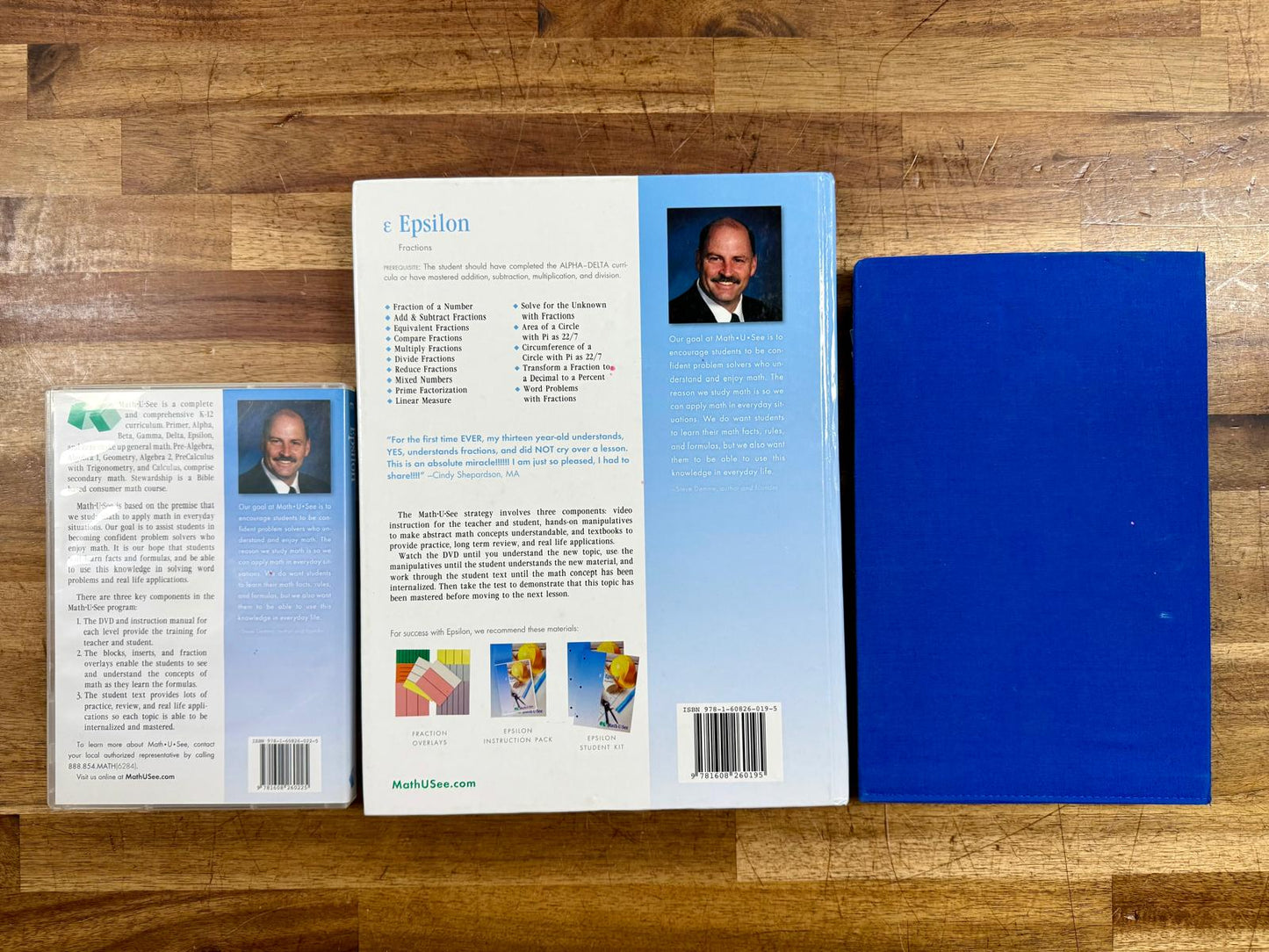 Math-U-See Epsilon Instruction Manual, DVD, Fraction Overlays