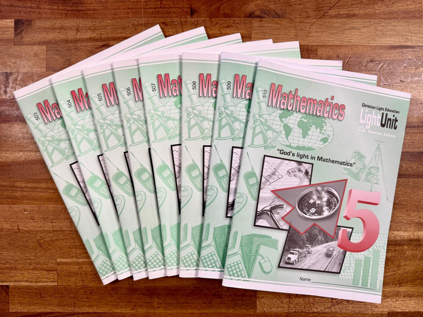 Christian Light Mathematics 5 Light Units 503-510 - NEW