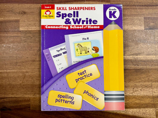 Evan-Moor Skill Sharpeners Spell & Write Kindergarten