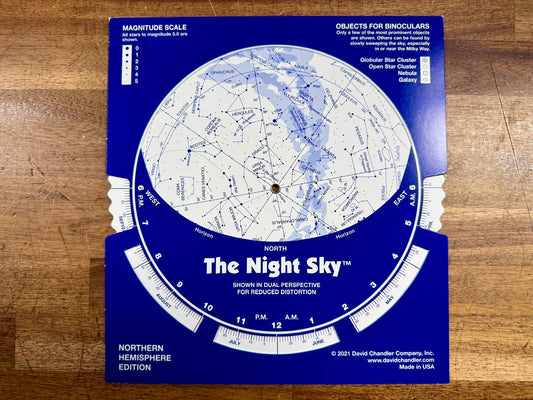 Cardboard Night Sky Planisphere Northern Hemisphere - Like New
