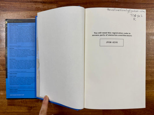 The Norton Anthology of English Literature Vol. 1 - HC, VG