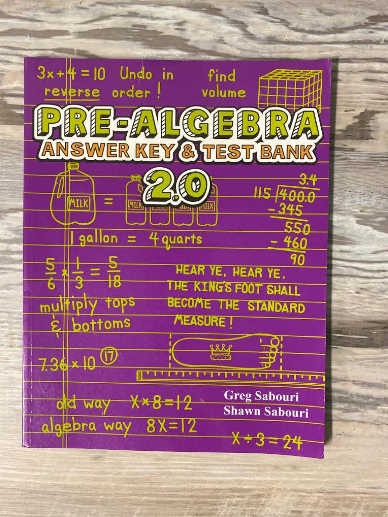 Teaching Textbooks Pre-Algebra 2.0 Answer Key & Test Bank — additional copy