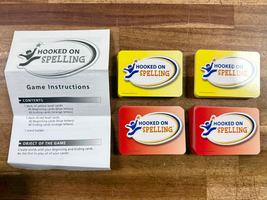 Hooked on Spelling Card Game - Good, Complete & Clean