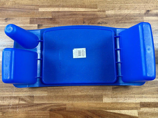 Creatology Blue Glitter Lap Desk Study Tray w Cup Holder & Storage